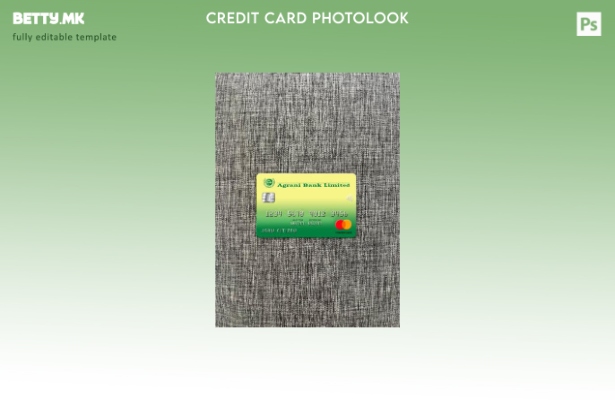 модерен стил Бангладеш Аграни банка Mastercard photolook предниот шаблон